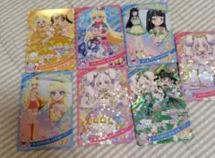 ひみつのアイプリ　みつき・リング姫・つむぎ　7点セット。