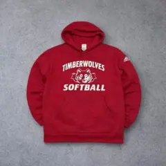 adidasスウェット TIMBERWOLVESカレッジロゴフーディプルオーバー