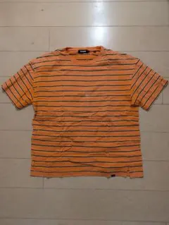 古着　XLARGE ボーダー Tシャツ オレンジ Lサイズのサムネイル