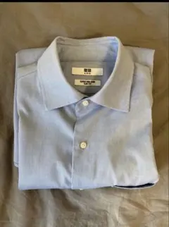 UNIQLO スーパーノンアイロンスリムフィットシャツ/セミワイド/M