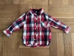 チェック シャツ 90