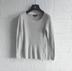 Theory　セオリー　リブニット　トップス　綿　カシミヤ　毛