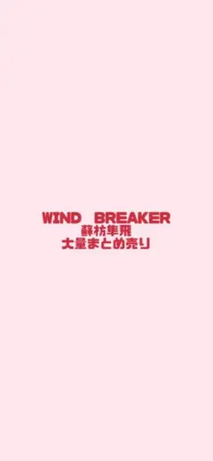 WIND BREAKER ウィンブレ 蘇枋隼飛 まとめ売り 缶バッジ