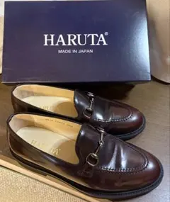 HARUTA ダークブラウン ビットローファー日本製