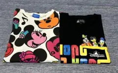 Disney Tシャツ2枚セットSサイズ《東京・香港》