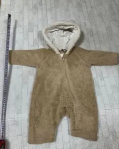 値下げ　ハロウィン　仮装　ベージュ フリース ジャンプスーツ