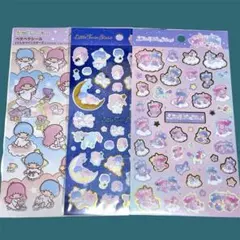 新品未使用 キキララ シール 3枚セット❣️リトルツインスター
