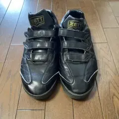 ZETT ブラック トレーニングシューズ27.5㎝