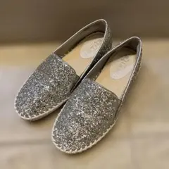 DIANA シルバー グリッター スリッポン　23.5