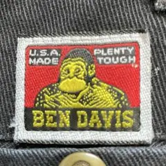雰囲気系 90s USA製 BEN DAVIS フリスコ パンツ ブラック 34