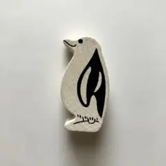 木製玩具　木製のペンギン
