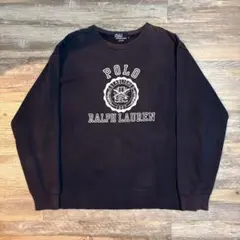 しょんた様専用　ポロ ラルフローレン スウェット L フェード ネイビー 古着