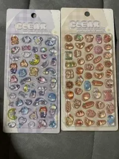 【正規品】クリアぷくぷくキャンディシール ボンボンドロップシール 2枚セット