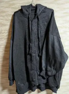 シップアップパーカー 黒 XL　メンズ 超ビッグサイズ　古着