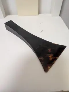 黒檀×天然鯨髭板　創作一点物・筑前琵琶用撥 黒檀×天然鯨髭板 創作一点物・筑前琵琶用撥 - メルカリ
