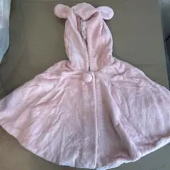 MIKI HOUSE フード付きポンチョ ピンク