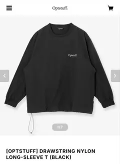 OPTSTUFF DRAWSTRING NYLON LONG-SLEEVE T