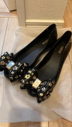 Melissa メリッサ ラバーパンプス リボン ブラック 22cmのサムネイル
