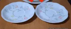 ニューボーンチャイナBY KIRII 皿 花 中3枚·大1枚 合計4点セットのサムネイル