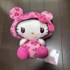 パンダ ハローキティ レディなヒョウ柄 BIGぬいぐるみ『 ビビッド