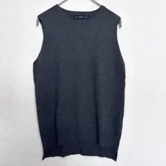 Zara ベスト グレー (M) カジュアル オフィス レディース シンプル
