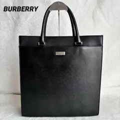 BURBERRY バーバリー トートバッグ レザー ブラック ノバチェックのサムネイル