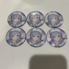 プロセカ　グリッター缶バッジ　日野森雫　46B 6点　セット