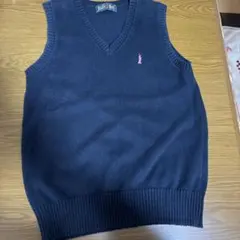 EAST BOY ネイビー Vネック ベスト