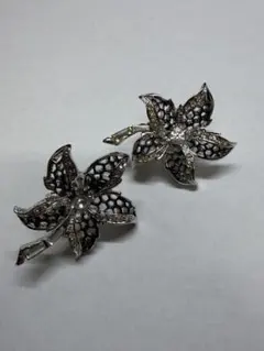 D'ORLAN ドーラン　花形メッシュデザインイヤリング　アクセサリー