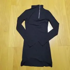 最終値下げ!ブラック ハイネック ミニワンピース