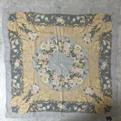 90s Ralph Lauren 大判スカーフ シルク100% 花柄