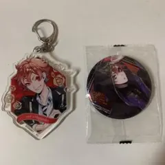 ツイステットワンダーランド エース・トラッポラ 缶バッジ、アクリルキーホルダー