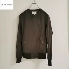 MA-1　ノーカラー　カーキ　MYSELF ABAHOUSE