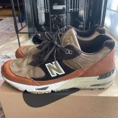 New Balance M991 GBIブラウン レザー スニーカー 28 - メルカリ