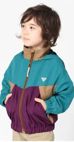 BREEZE フード付きウィンドブレーカー 110cm