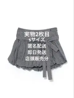 andmary Posey balloon mini skirt check M - メルカリ