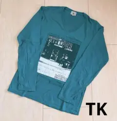 TK ティーケー Ｔシャツ Vネック長袖 サイズ3
