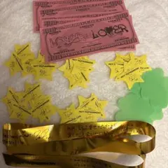 txt トゥバ 落下物 スター 星 金テープ 金テ ルザラバ ドル札 クローバー