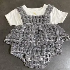 MOCOLLE モコレ/バースデイ/ポコポコワンピースロンパース 70.80cm