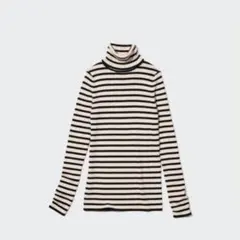 《3/19まで》UNIQLO メリノリブタートルネックセーター