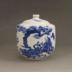 青花手描龍鳳薄胎天字壺 景徳鎮 陶磁器 装飾品 現代工芸品 美術品 置物