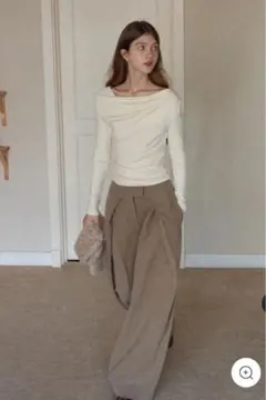 ドレープネックトップス black ！！値下げしました！！