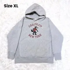 チャンピオン リバースウィーブ パーカー 11.5oz 単色青タグ サイズXL