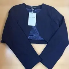 pom ponette クロップドジャケット 130 ネイビー