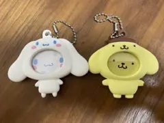 サンリオ フォトバッジ付きマスコット ポムポムプリン シナモロール シナモン