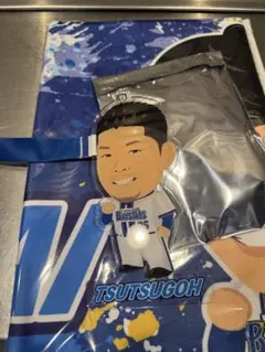 横浜DeNAベイスターズ ガラポン チャーム付きネックストラップ　筒香嘉智