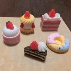 ミニチュアスイーツ　種類全部違う5点セット