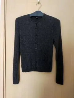 ユニクロメリノリブクルーネックショートカーディガン