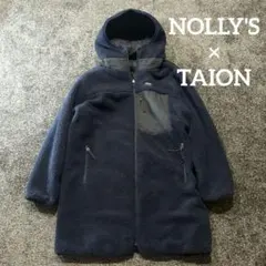 ノーリーズ×タイオン 別注 ボア リバーシブル ダウンフードコート M