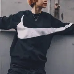 XL nike big swoosh sweat トレーナー スウェット